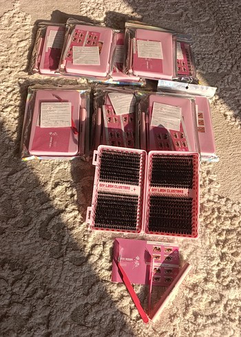 Pastel Pembe Takma Kirpik Seti - Görsel 2