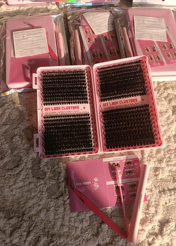 Pastel Pembe Takma Kirpik Seti - Görsel 3