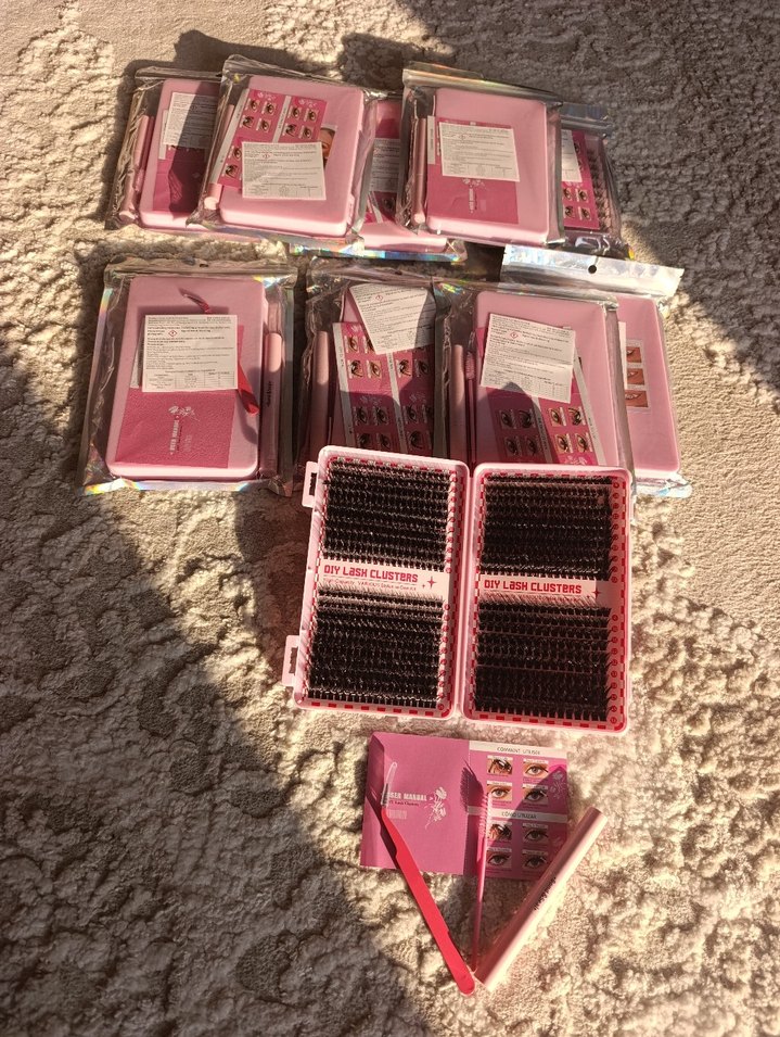 Pastel Pembe Takma Kirpik Seti - Görsel 2