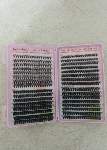 Pastel Pembe Takma Kirpik Seti - Görsel 4