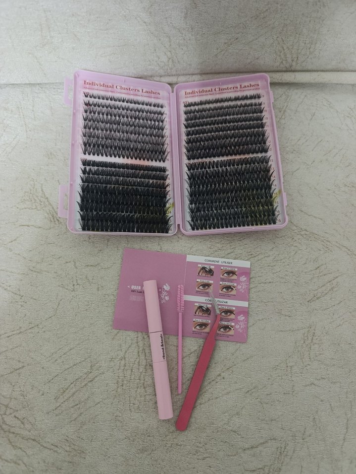 Pastel Pembe Takma Kirpik Seti - Görsel 2