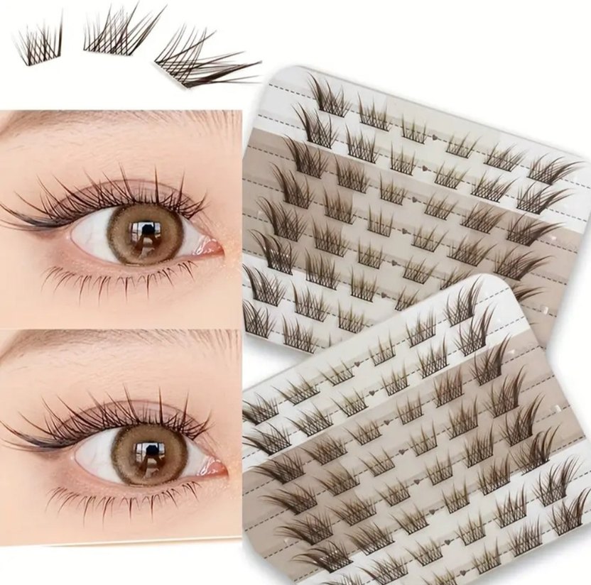 Bej Renkli Takma Kirpik Seti - Görsel 3