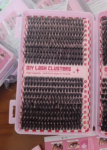 Koyu Renkli Pembe Takma Kirpik Seti - Görsel 2