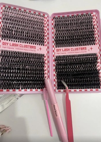 Pembe 800 Parça Kirpik Seti - Görsel 2