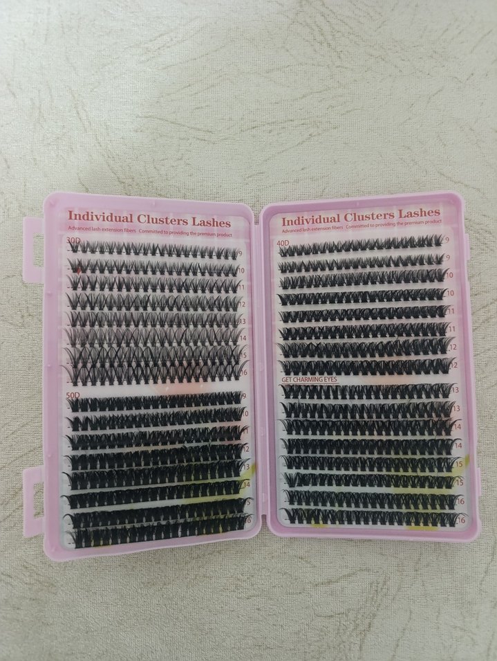 Pembe Takma Kirpik Seti ve Uygulama Araçları - Görsel 3