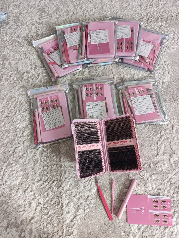 Pastel Pembe Takma Kirpik Seti - Görsel 2