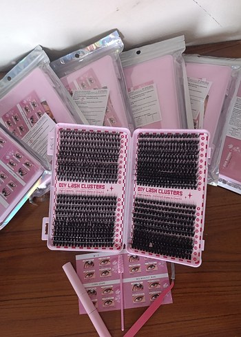 Pembe Takma Kirpik Seti ve Uygulama Araçları - Görsel 4