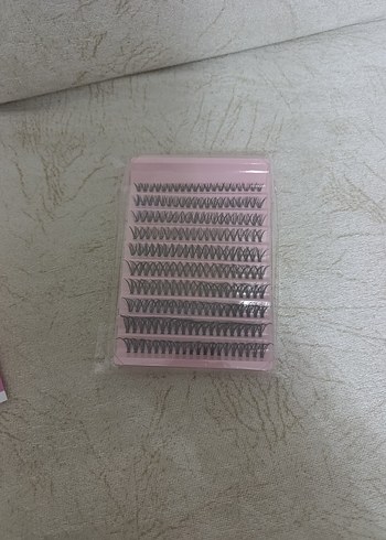 Pembe Kutuda Gri Takma Kirpik Seti - Görsel 2