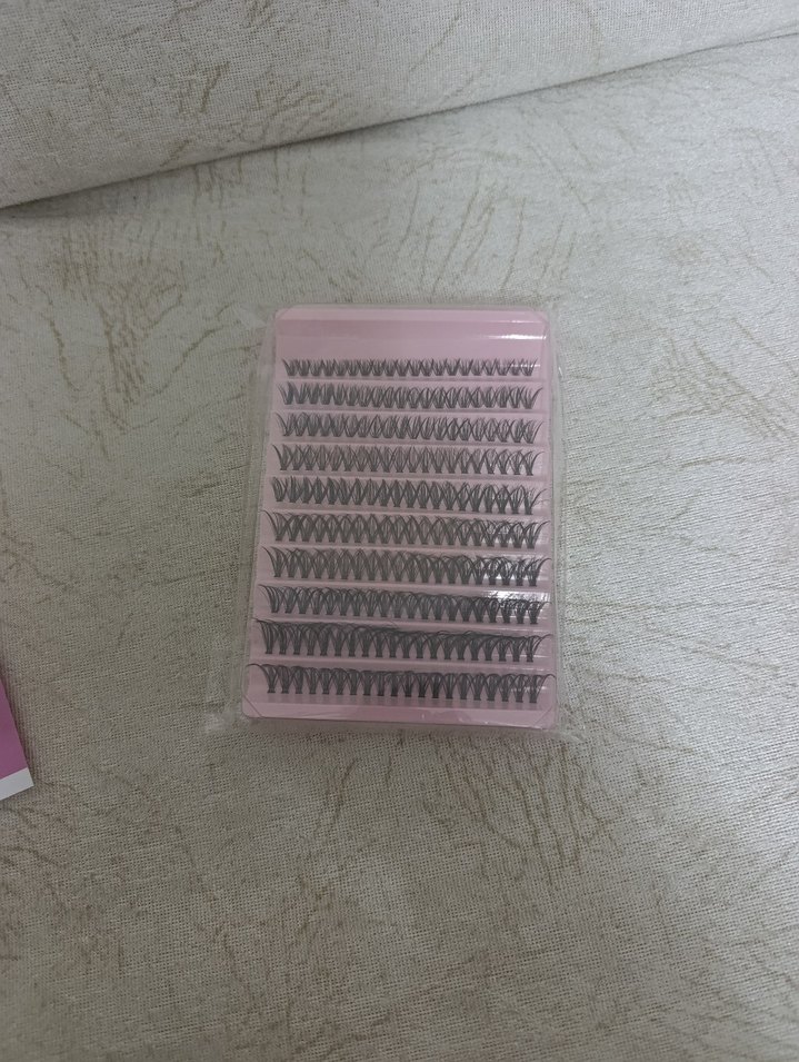 Bej renkli gri takma kirpik seti - Görsel 3