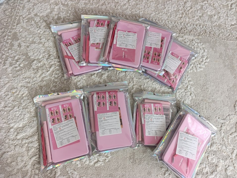 Pastel Pembe Takma Kirpik Seti - Görsel 2