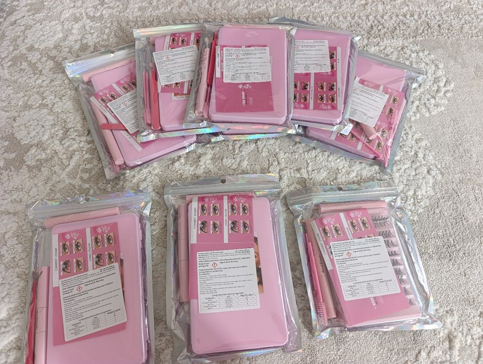 Pastel Pembe Takma Kirpik Seti - Görsel 3