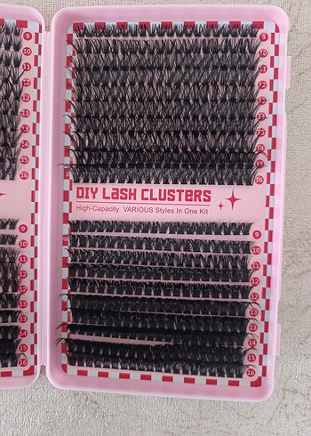 DIY Kirpik Küme Seti - Koyu Tonlar - Görsel 3