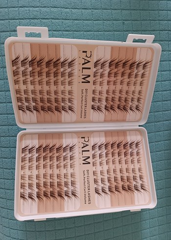 Bej Renkli PALM Takma Kirpik Seti - Görsel 3