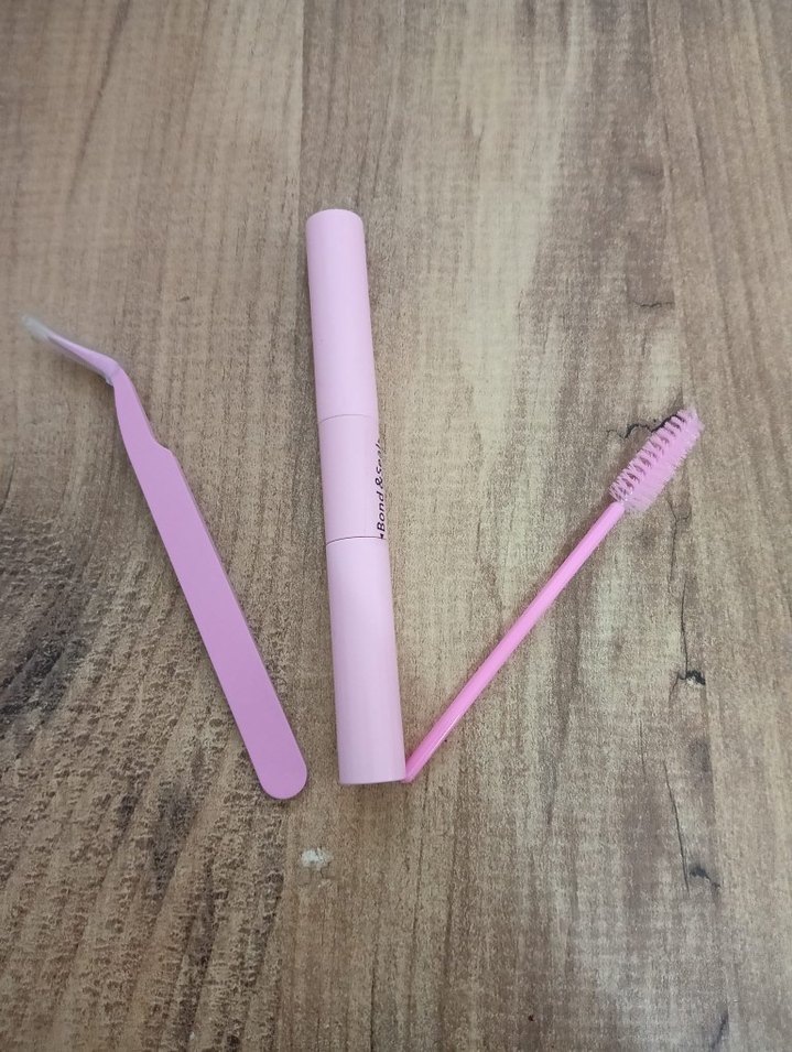 Pastel Pembe Takma Kirpik Seti - Görsel 2