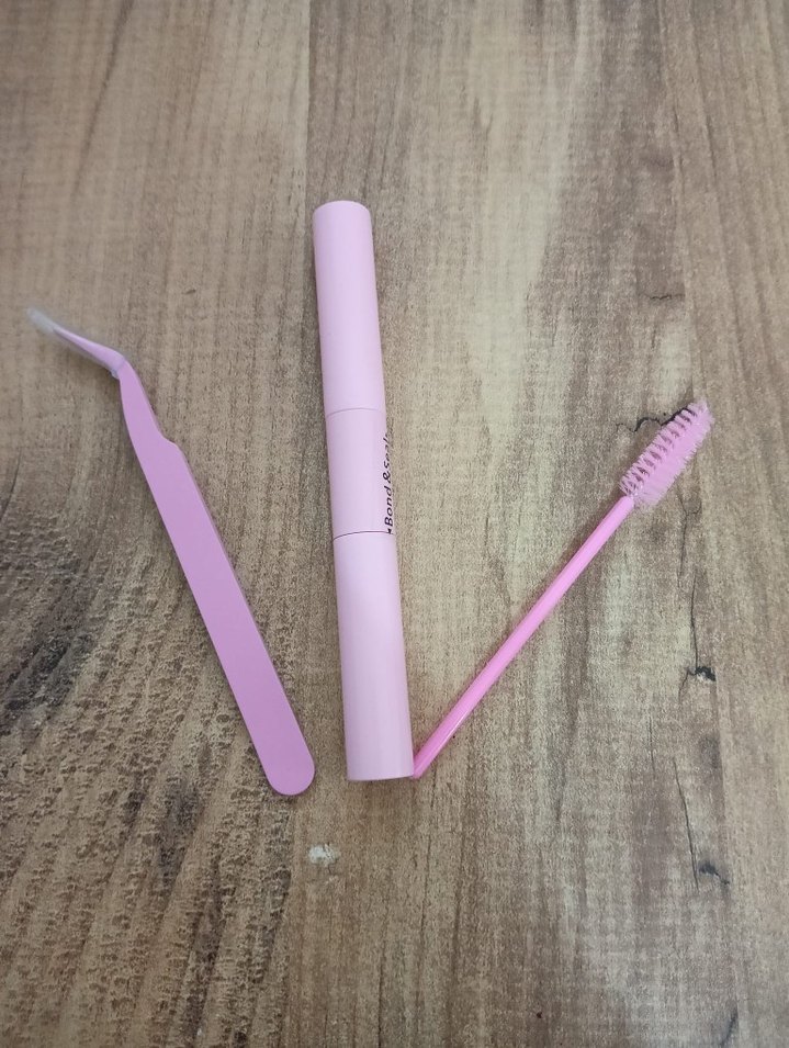 Pastel Pembe Takma Kirpik Aksesuar Seti - Görsel 2