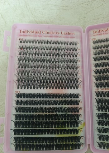 Pastel Pembe Takma Kirpik Seti - Görsel 2