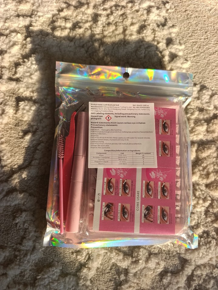 Pembe Renkli Hafif Sahte Kirpik Seti - Görsel 2