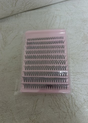 Pembe Kutuda Gri Takma Kirpik Seti - Görsel 3