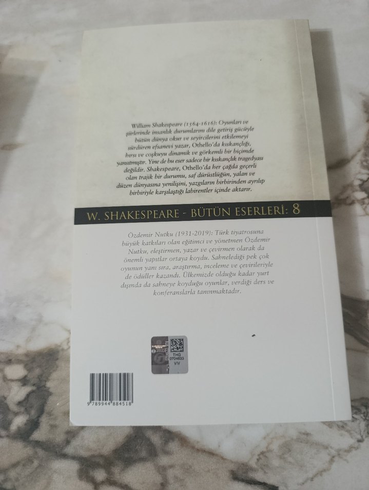 William Shakespeare - Othello Roman - Görsel 2