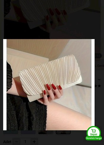 Beden Bej Pliseli Minimalist Kadın Portföy Çanta