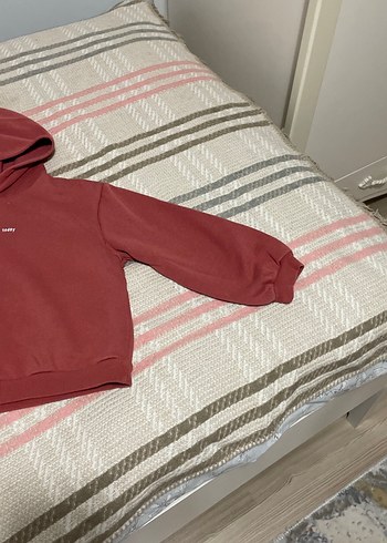 LC Waikiki Bordo Kapüşonlu Kız çocuk Sweatshirt