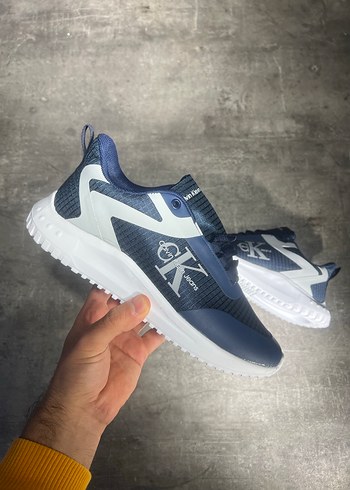 Mavi Gri Erkek Spor Ayakkabı Sneakers - Görsel 5