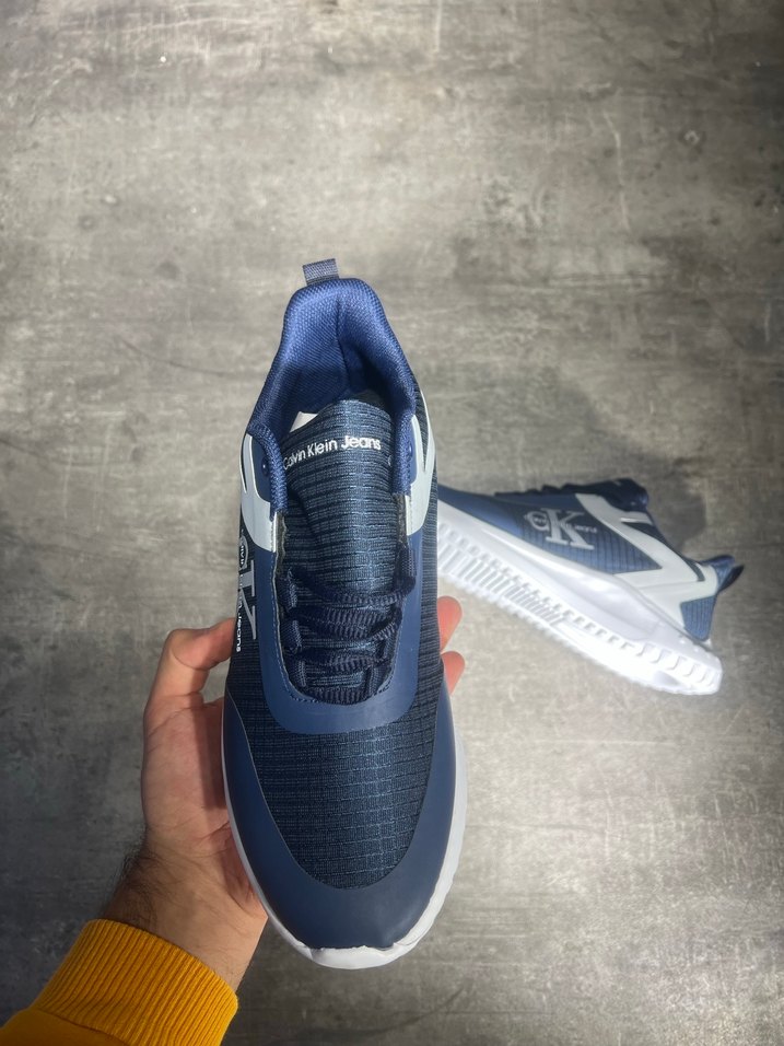 Calvin Klein Bağcıklı Erkek Mavi Sneaker - Görsel 4