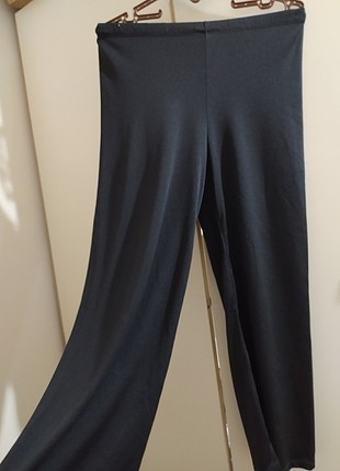 Siyah bol paça pantolon