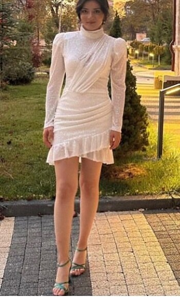 Abiye elbise payetli