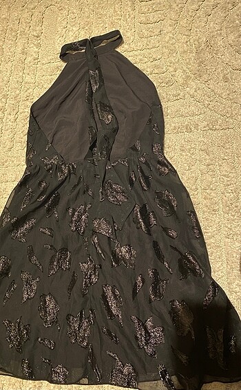 38 Beden siyah Renk Sırt dekolteli siyah H&M gece elbisesi