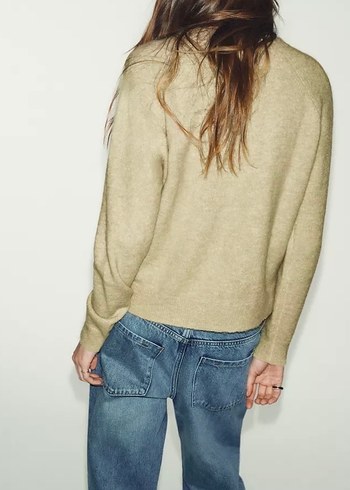 Yün alpaka karışımlı kazak - Görsel 3