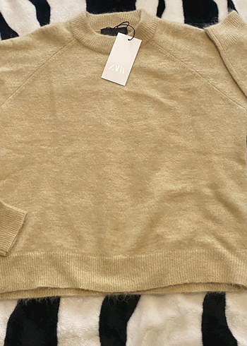 Yün alpaka karışımlı kazak - Görsel 6