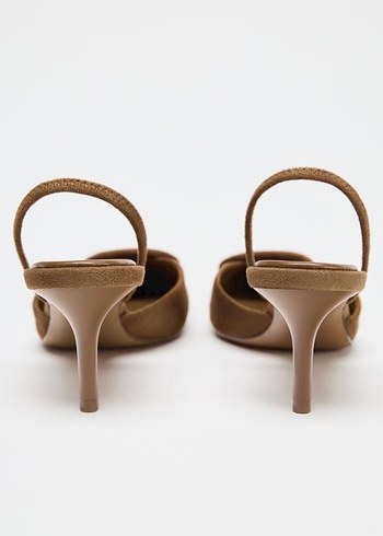 Süet Tokalı Stiletto Kadın Ayakkabı - Görsel 2