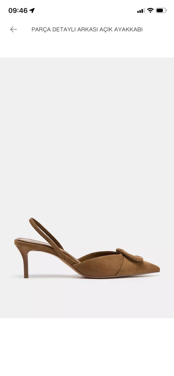 Süet Tokalı Stiletto Kadın Ayakkabı - Görsel 3