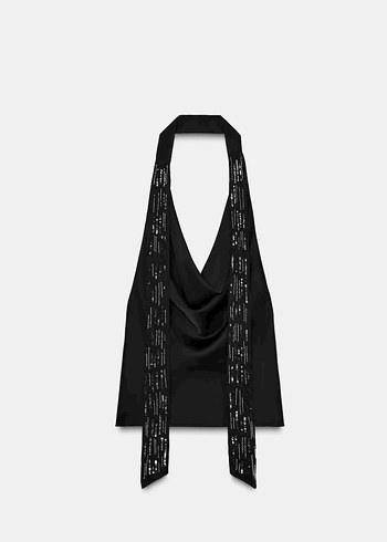 Drapeli Siyah Tie-Dye Salaş - Görsel 4