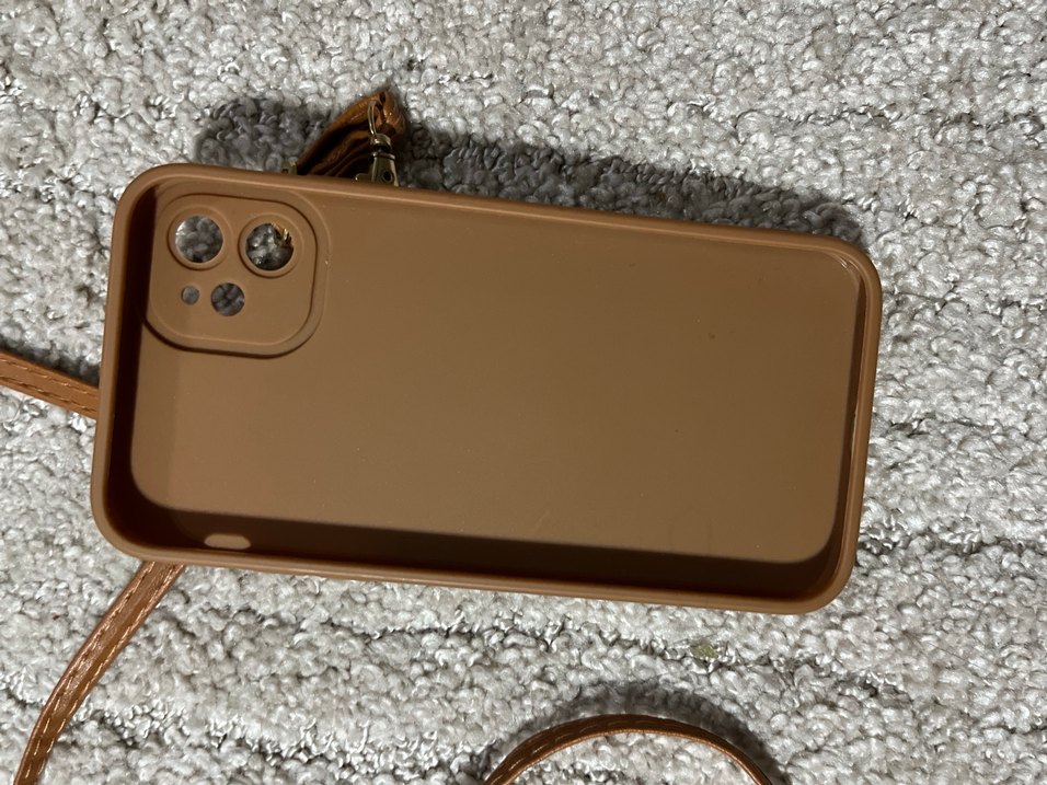 İPhone 11 Kahverengi Kartlık Detaylı Telefon Kılıfı - Görsel 4