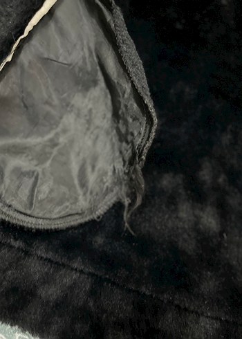 Kürklü Yaka Deri Görünümlü Kadın Mont - Görsel 12