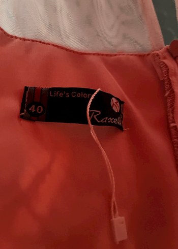 Dantel İşlemeli Pembe Midi Abiye Elbise - Görsel 3