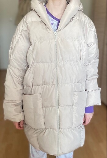 Diğer Şişme mont krem