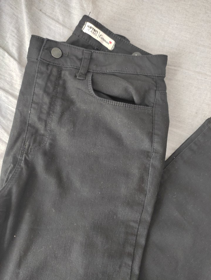 Kadın Siyah Dar Paça Pantolon - Görsel 2