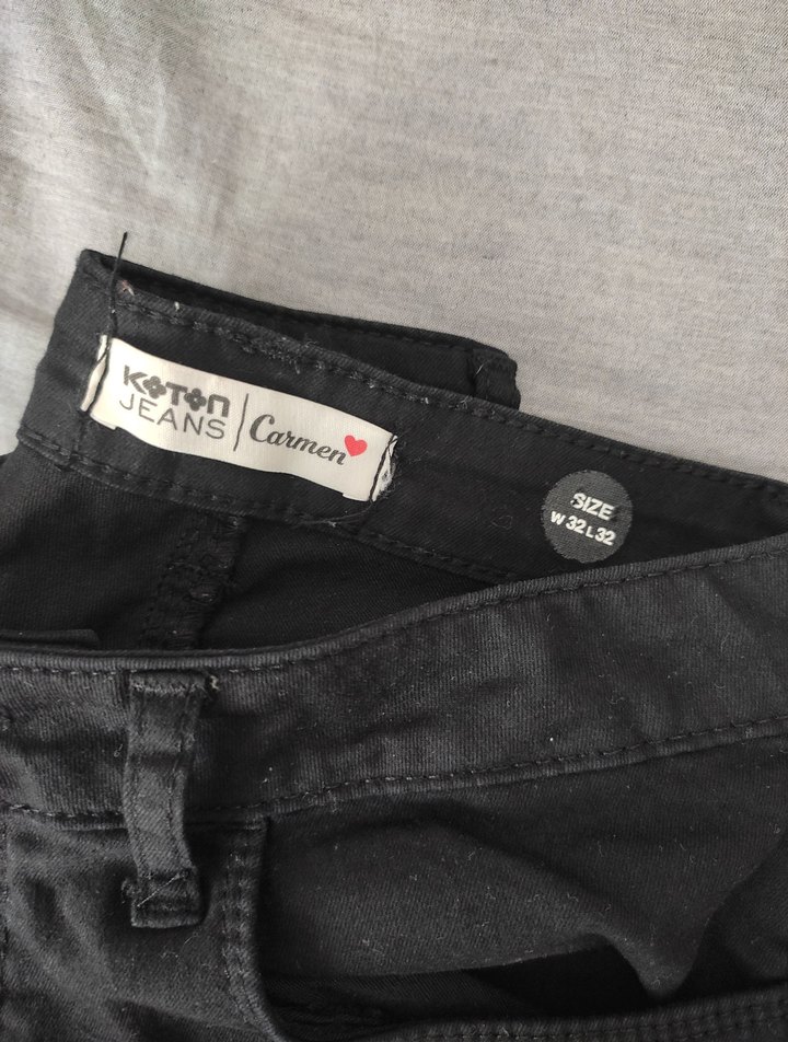 Kadın Siyah Dar Paça Pantolon - Görsel 3