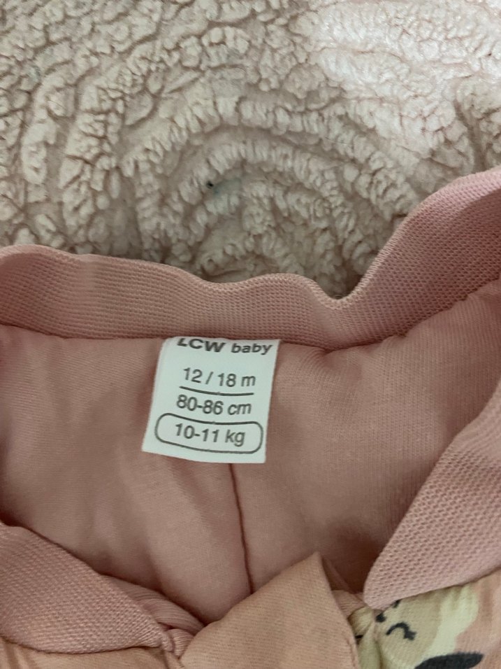 Pembe Kız Bebek Fermuarlı Tulumu - Görsel 2