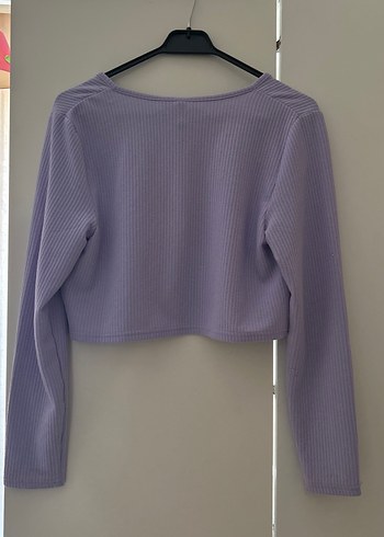 Kız Çocuk Lila Triko Bolero - Görsel 2