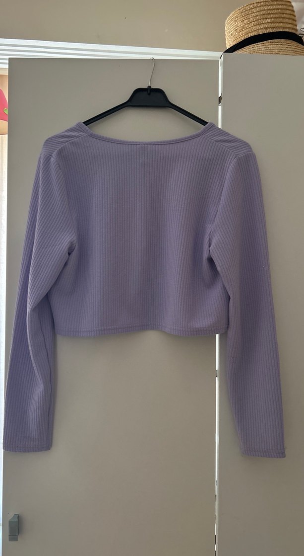 Kız Çocuk Lila Triko Bolero - Görsel 2