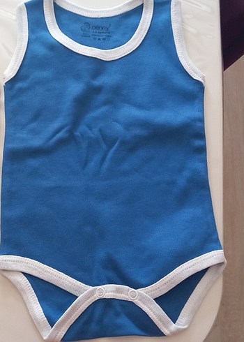 Erkek Bebek çıtçıtlı Body 2li (3-6 ay) - Görsel 3