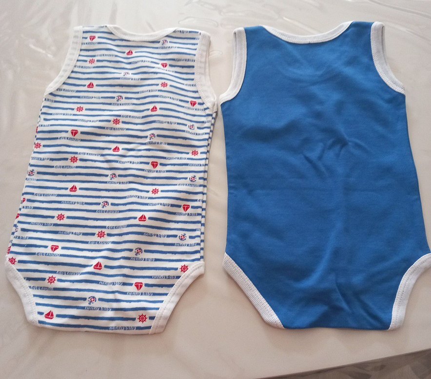 Erkek Bebek çıtçıtlı Body 2li (3-6 ay) - Görsel 4