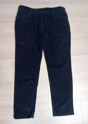 Mavi Fitilli kadife pantolon - Görsel 2