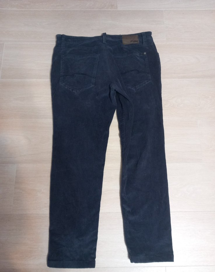 Mavi Fitilli kadife pantolon - Görsel 4