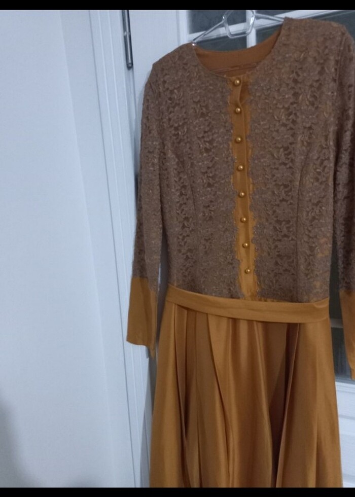 Vintage özel dikim Abiye Elbise - Görsel 3