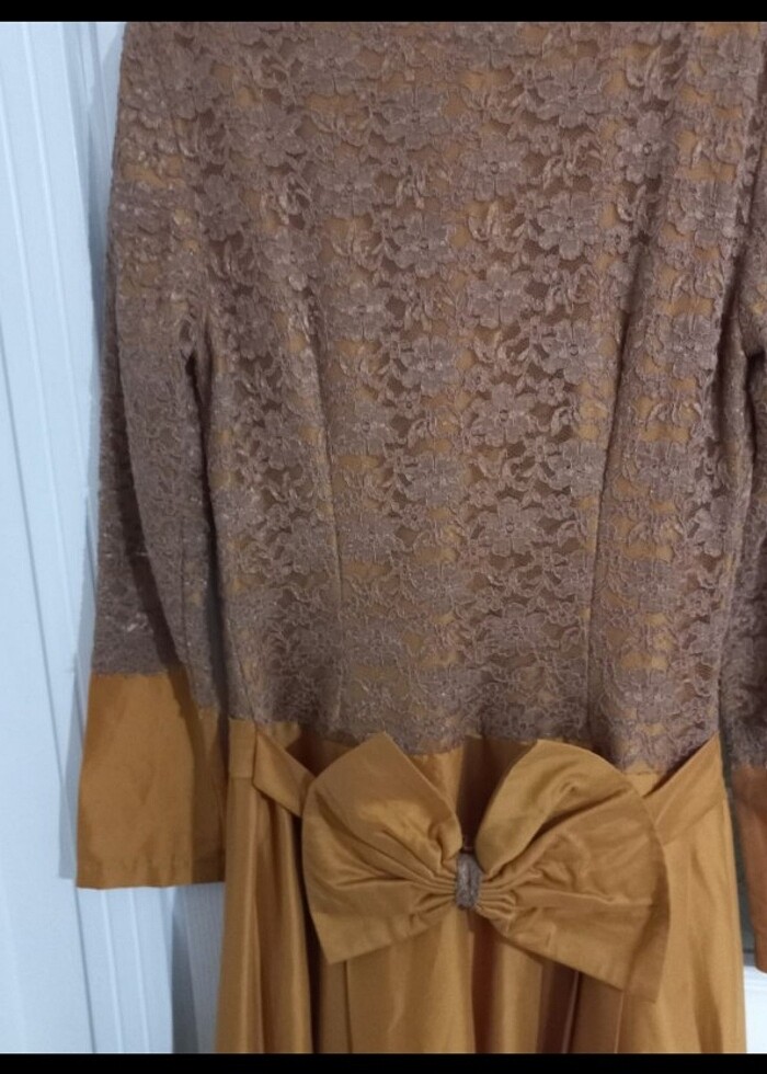 Vintage özel dikim Abiye Elbise - Görsel 4